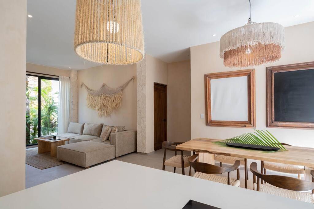 Lujoso Departamento Boho-Chic Con Alberca Privada Apartment Тулум Екстериор снимка