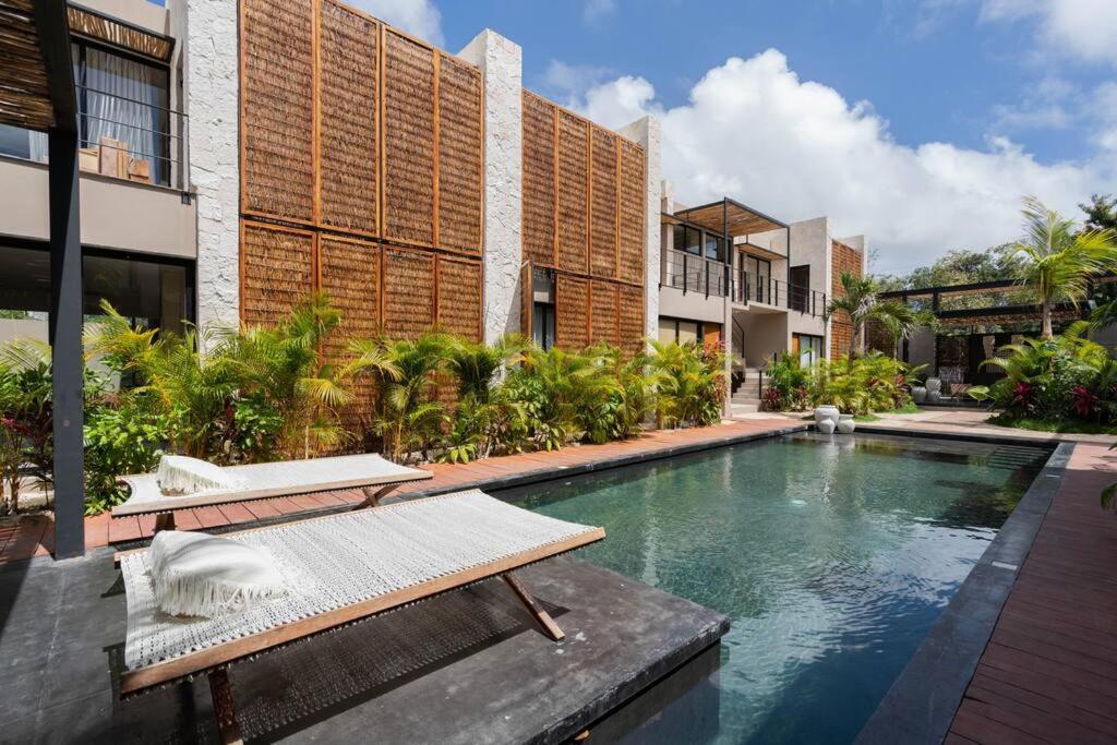 Lujoso Departamento Boho-Chic Con Alberca Privada Apartment Тулум Екстериор снимка
