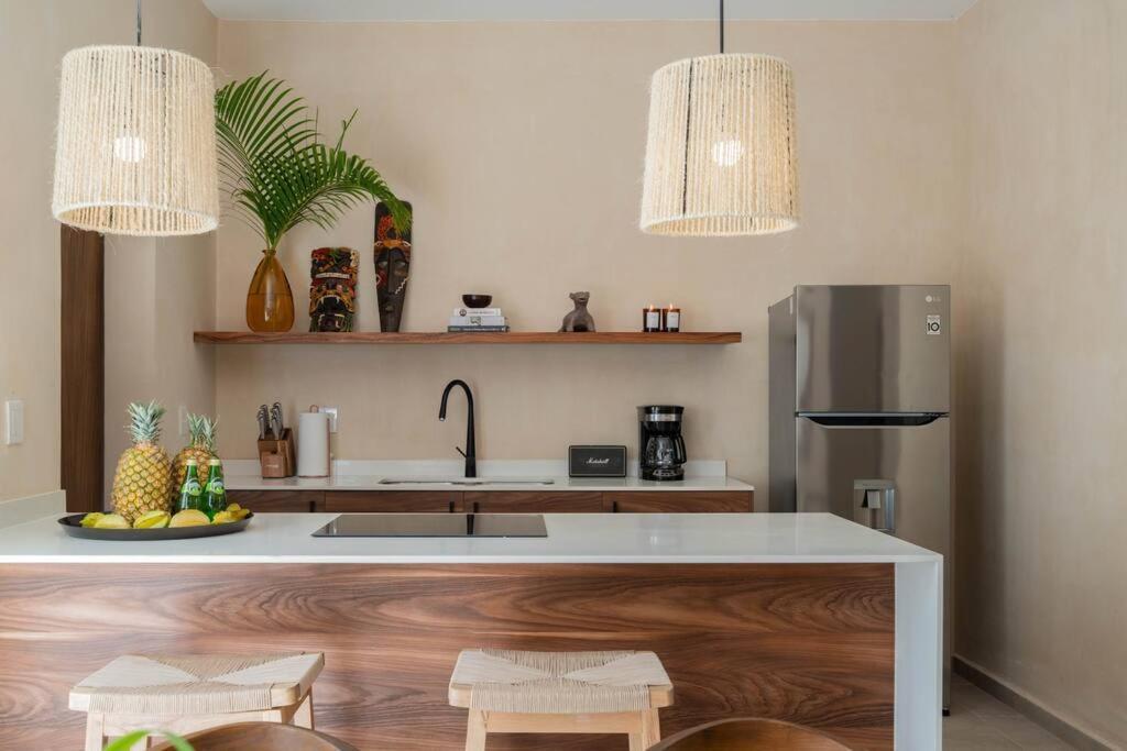 Lujoso Departamento Boho-Chic Con Alberca Privada Apartment Тулум Екстериор снимка