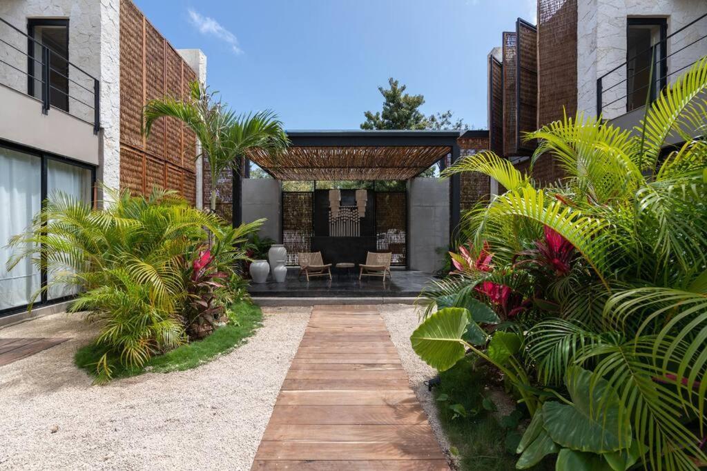 Lujoso Departamento Boho-Chic Con Alberca Privada Apartment Тулум Екстериор снимка