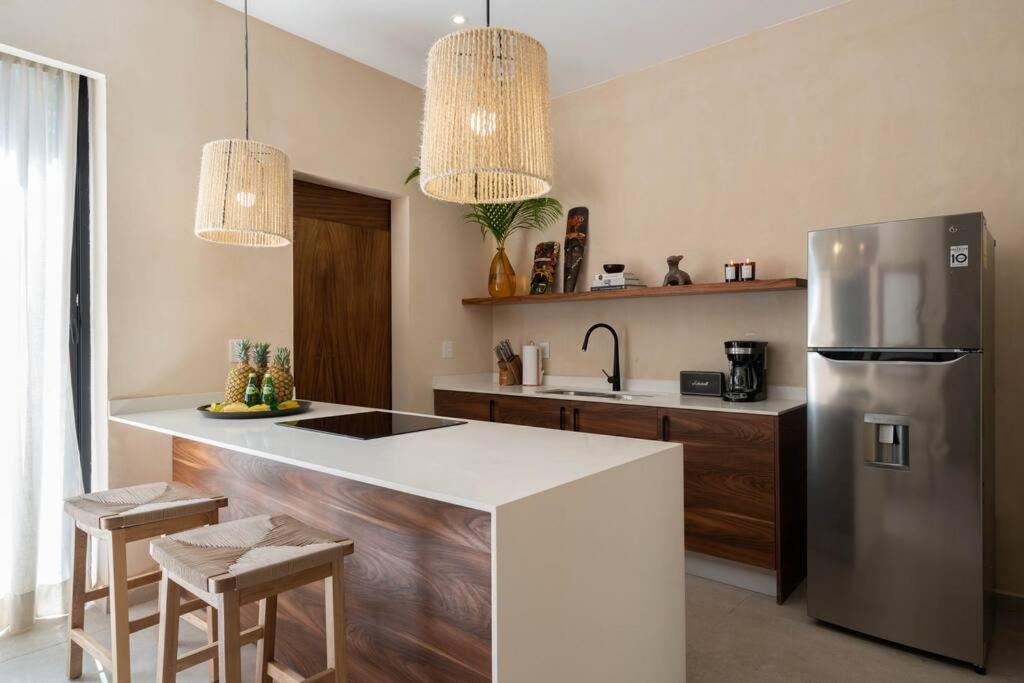 Lujoso Departamento Boho-Chic Con Alberca Privada Apartment Тулум Екстериор снимка