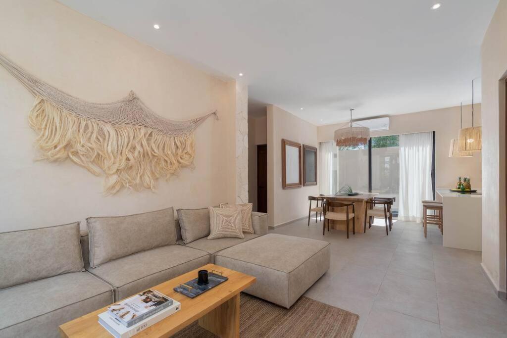 Lujoso Departamento Boho-Chic Con Alberca Privada Apartment Тулум Екстериор снимка