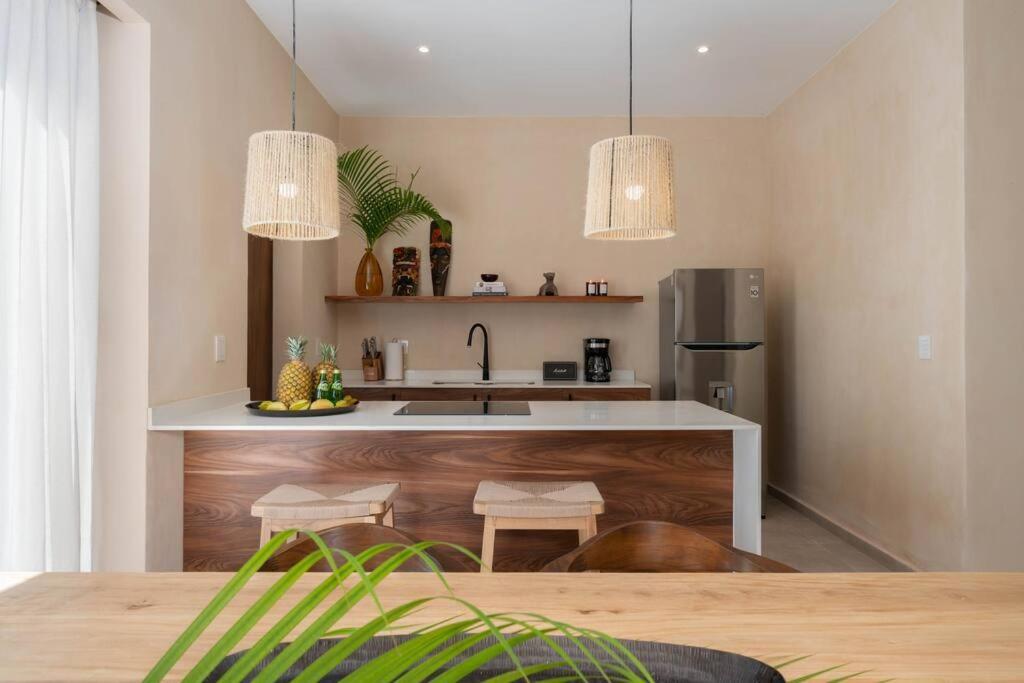 Lujoso Departamento Boho-Chic Con Alberca Privada Apartment Тулум Екстериор снимка