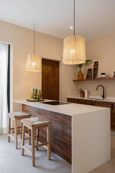 Lujoso Departamento Boho-Chic Con Alberca Privada Apartment Тулум Екстериор снимка